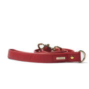 Scarlet red leather leash