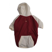 Dog Hoodie Ruby/Beige