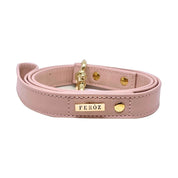 Dusty rose leather leash