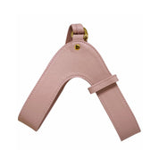 Dusty rose leather dog harness