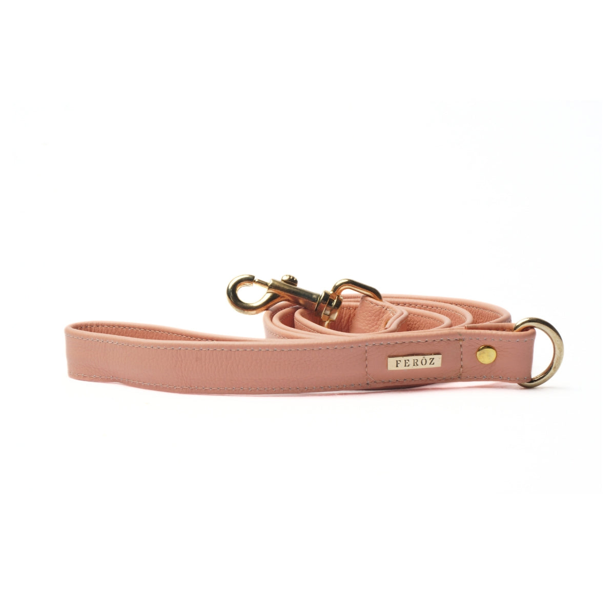 Dusty rose leather leash