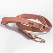 Dusty rose leather leash