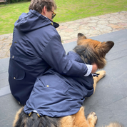 Navy Raincoats for Humans