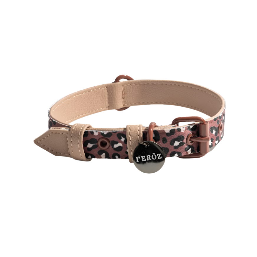 Safari Leopard Canvas Collar