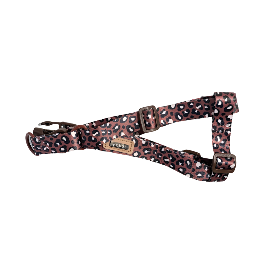 Safari Leopard Canvas Harness