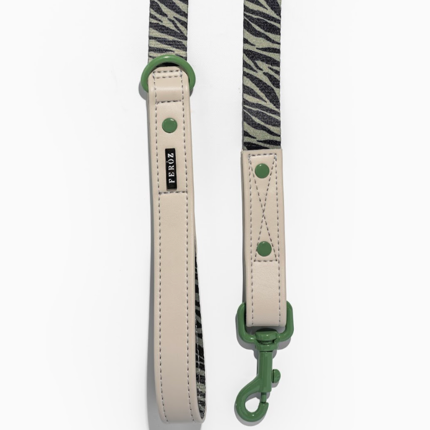 Safari Zebra Canvas Leash