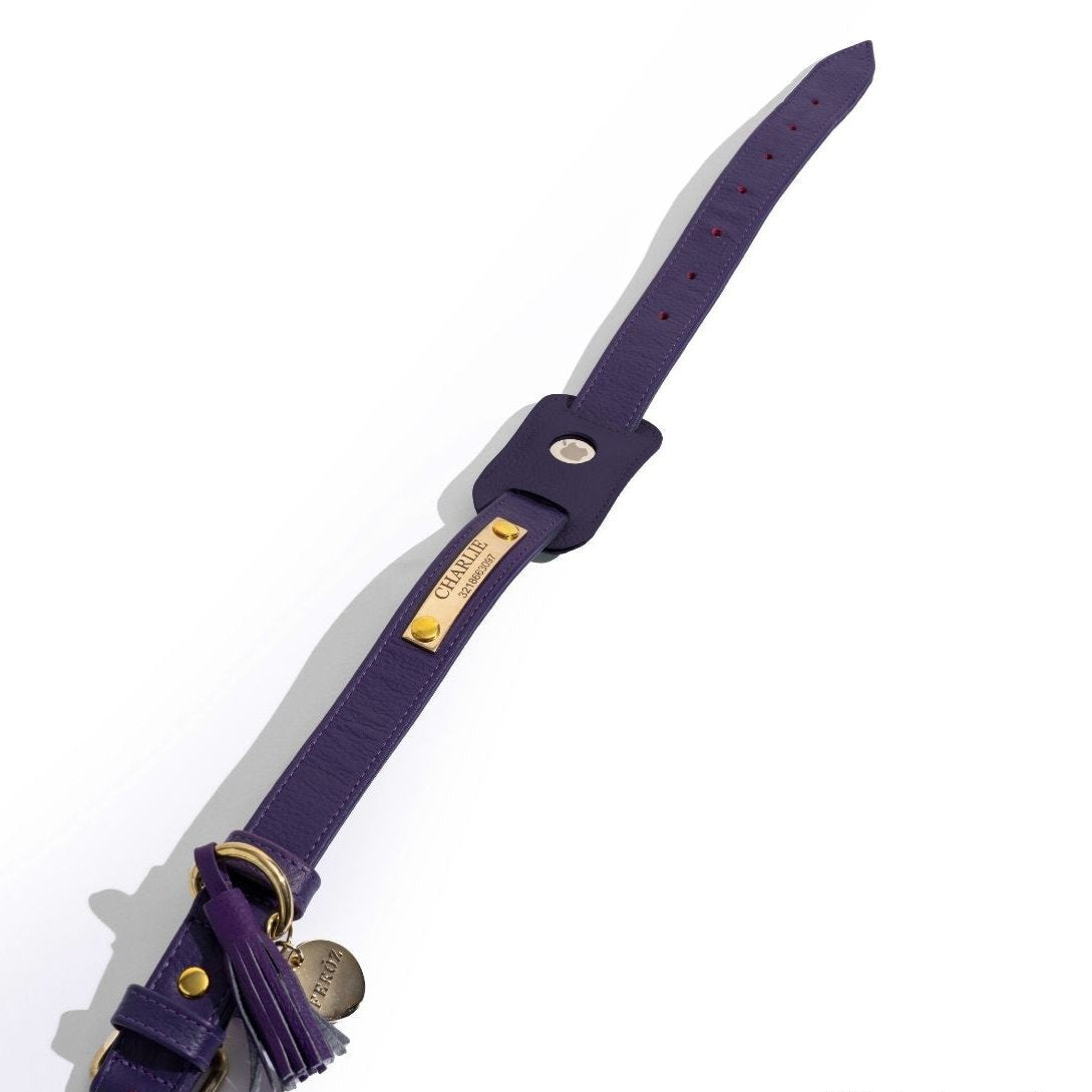 Aubergine AirTag Holder
