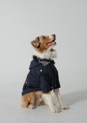 Dog Doble face Parka Navy/Grey