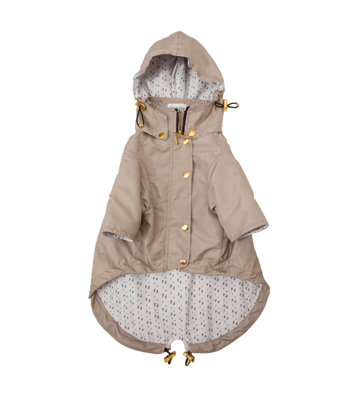 chaqueta impermeable beige - Feroz